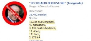 Uccidiamo Berlusconi su Facebook