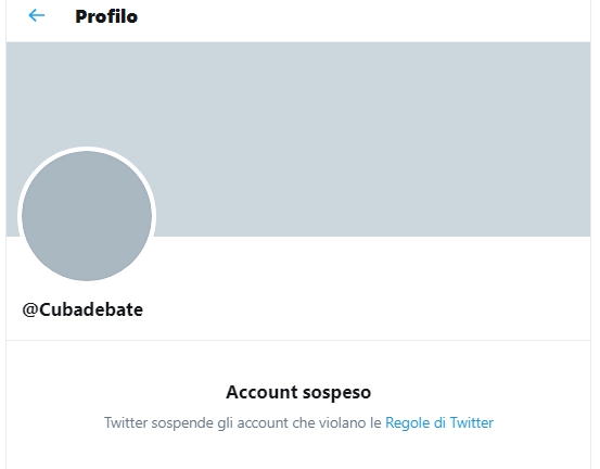 Twitter censura a Cuba l'account di @cubadebate